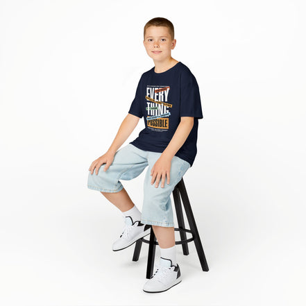 Boy's Tee — "Everything Is Possible" Inspirational Graphic Tee