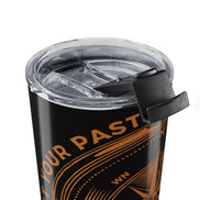 Men's Compass Stainless Steel Tumbler 20oz – 'Let the Past Be Your Guide, Never Your Anchor' Travel Mug