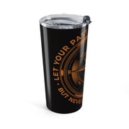Men's Compass Stainless Steel Tumbler 20oz – 'Let the Past Be Your Guide, Never Your Anchor' Travel Mug