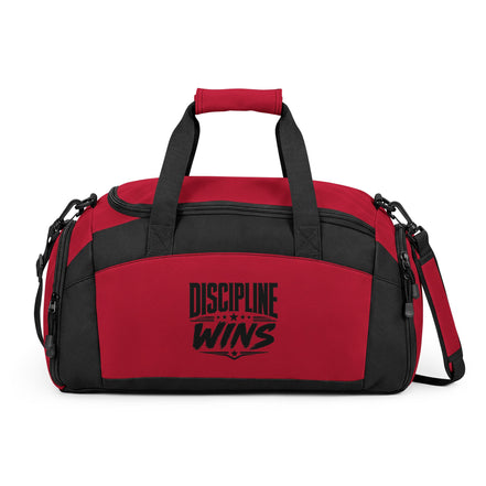 Discipline Wins Gym Bag – Pink/Black & Red/Black Fitness Duffel