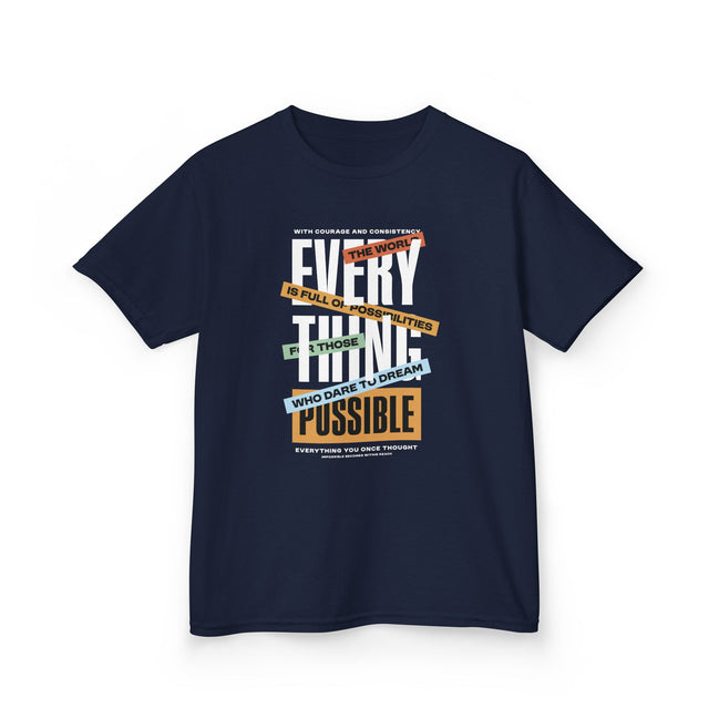 Boy's Tee — "Everything Is Possible" Inspirational Graphic Tee