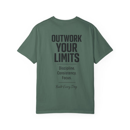 Men's No Days Off T-Shirt — "Outwork Your Limits" Motivational Gym Tee