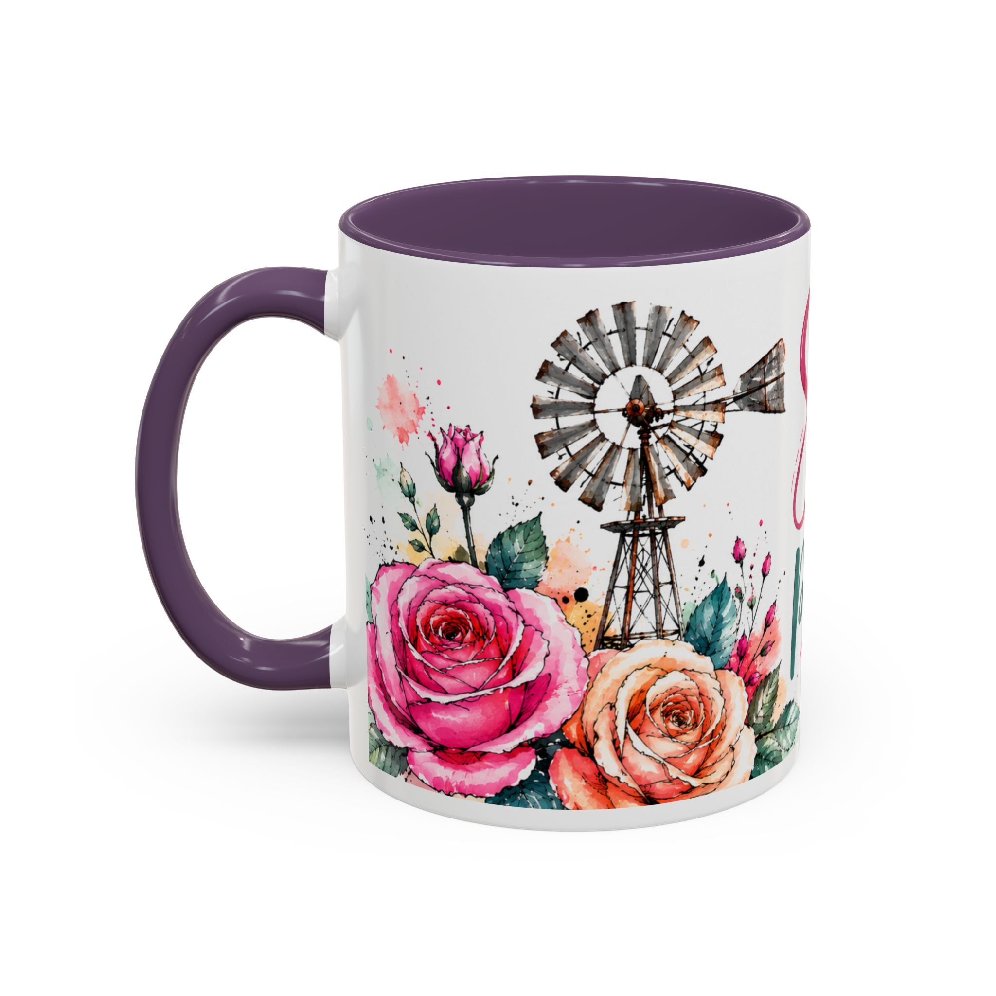 Shine With Purpose Floral Accent Coffee Mug — Inspirational 11oz Ceramic