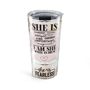 Inspirational 'She Is' 20oz Tumbler — Christian Encouragement Travel Mug