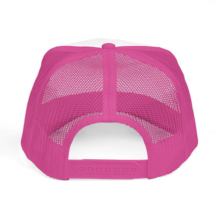 Women's Perfectly Imperfect Foam Trucker Hat — Casual Mesh Cap with Positive Message