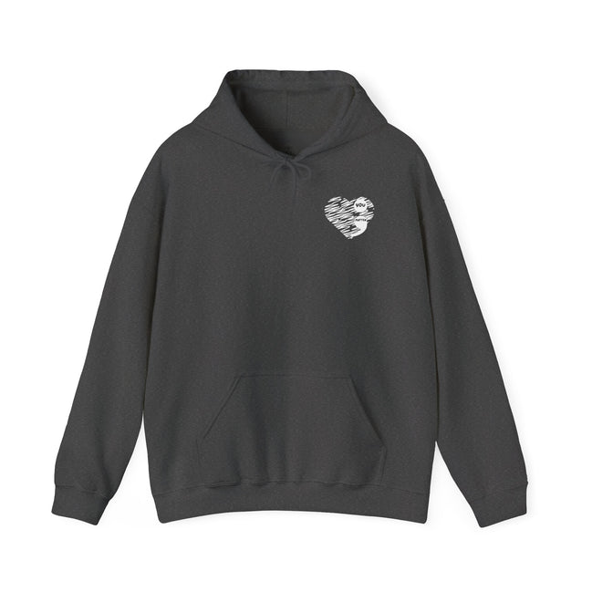 Hoodie - "Tomorrow Needs You" Sunrise Graphic Hoodie with Heart Motif