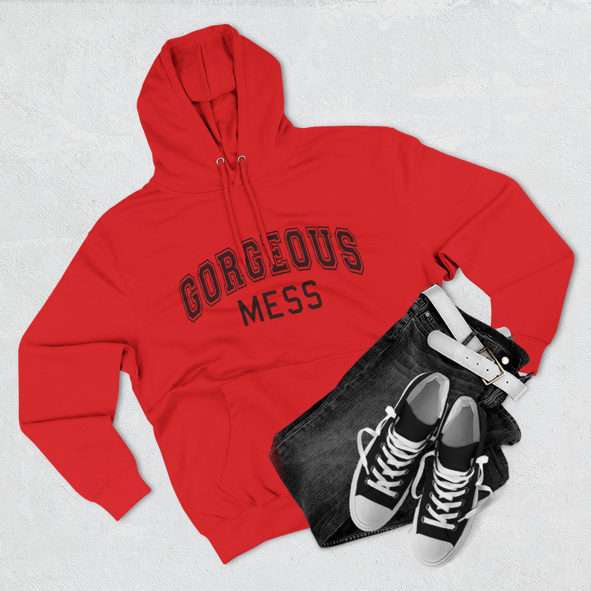 Gorgeous Mess Hoodie — Casual Cozy Graphic Pullover