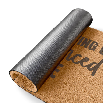 Doormat — "It's the Showing Up Unannounced for Me" Funny Welcome Mat