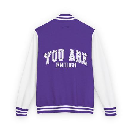 Letterman Jacket — "You Are Enough" Inspirational Varsity Jacket