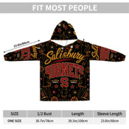 Cheer Inspired - Salisbury Hornets - Adult Blanket Hoodie