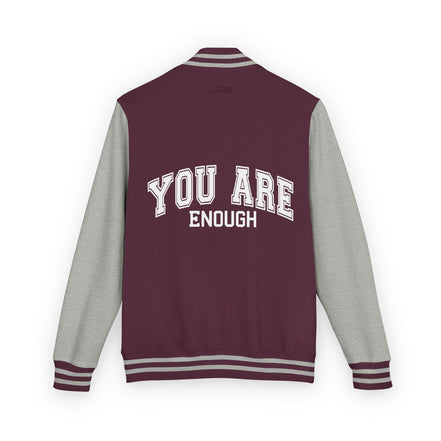 Letterman Jacket — "You Are Enough" Inspirational Varsity Jacket