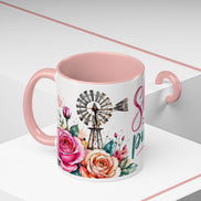 Shine With Purpose Floral Accent Coffee Mug — Inspirational 11oz Ceramic