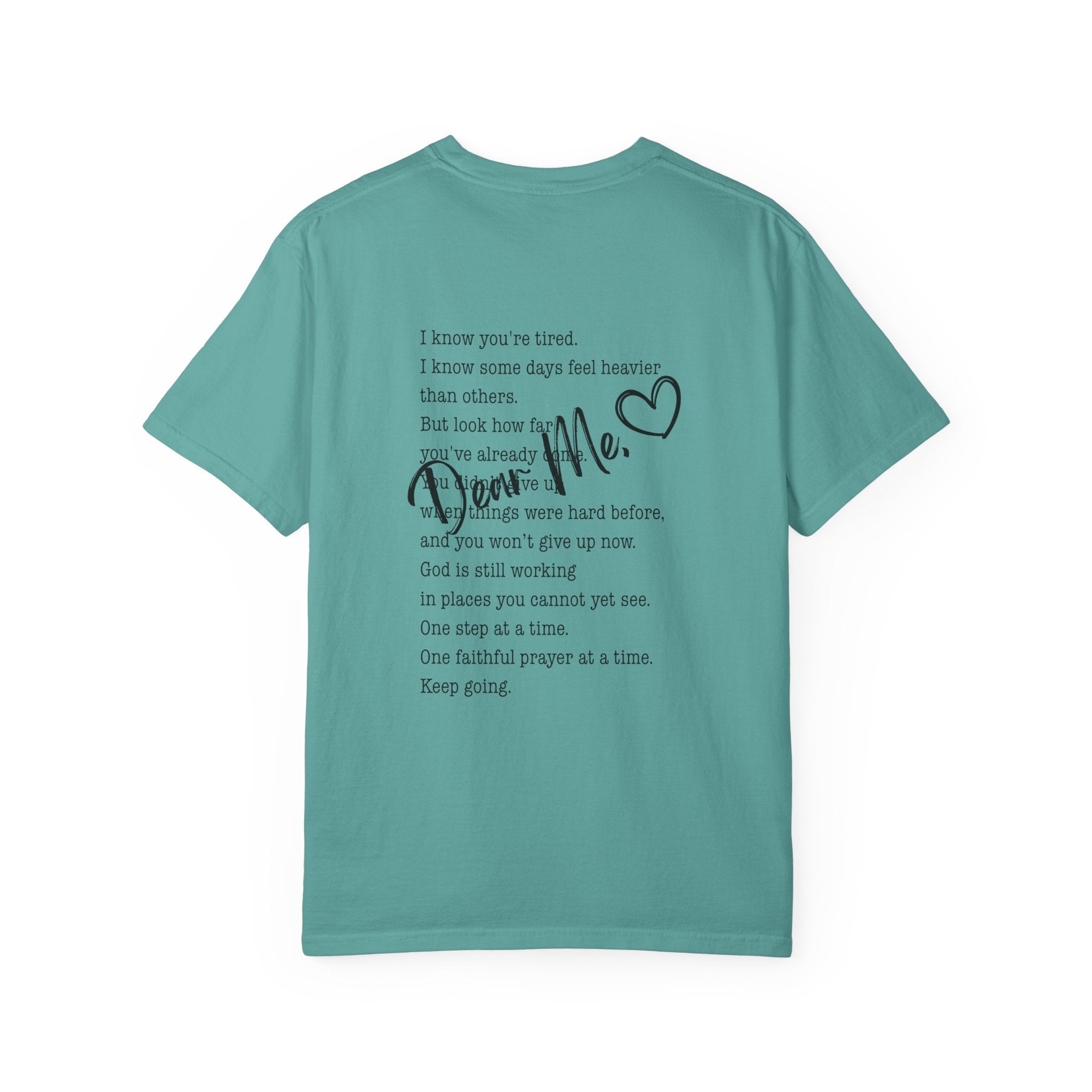 Encouraging Note T-Shirt — 'Never Give Up' Inspirational Tee