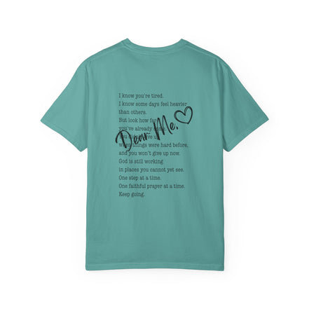 Encouraging Note T-Shirt — 'Never Give Up' Inspirational Tee
