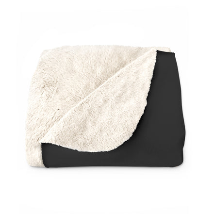 Men's Compass Inspirational Sherpa Blanket — "Let Your Past Be Your Compass" Motivational Throw