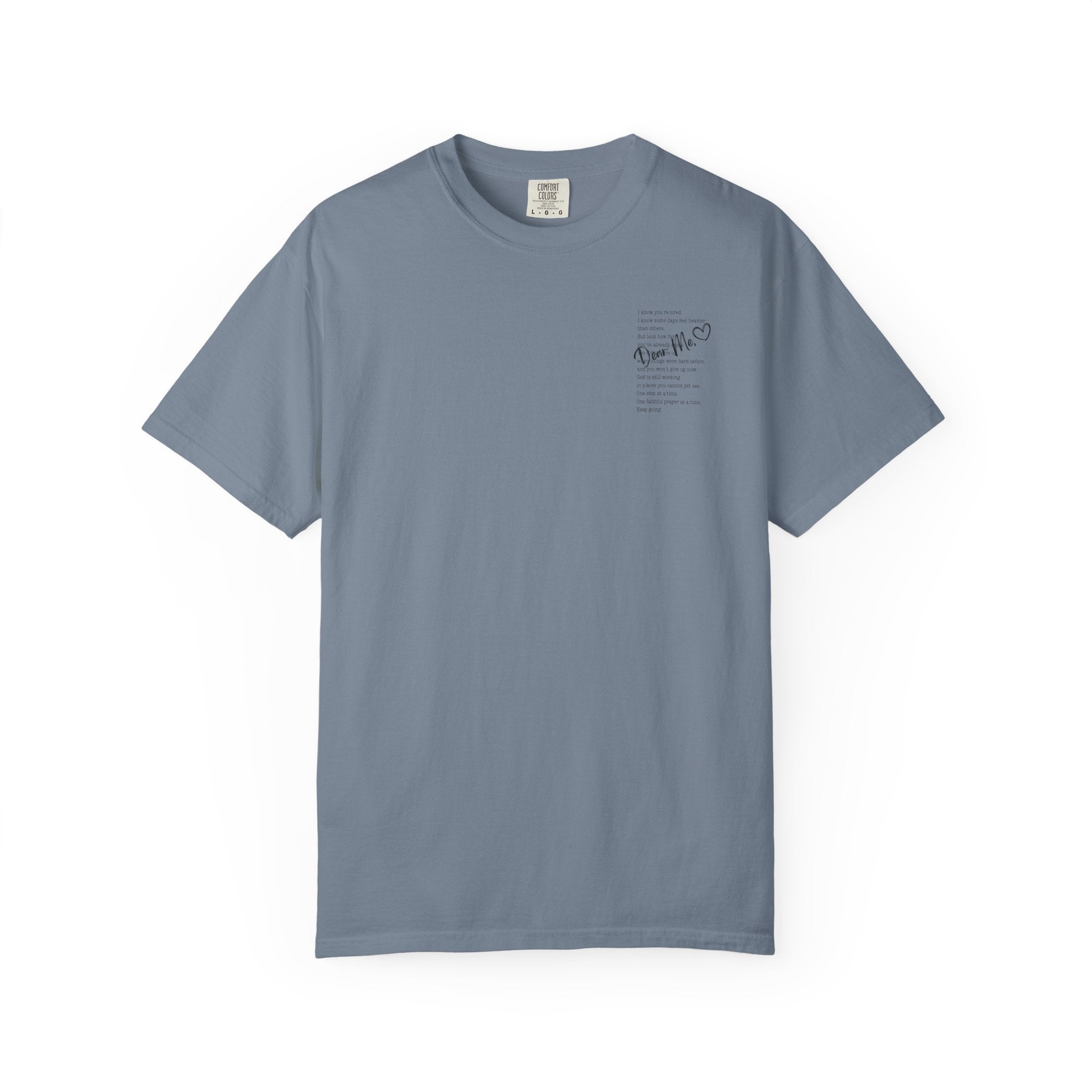 Encouraging Note T-Shirt — 'Never Give Up' Inspirational Tee