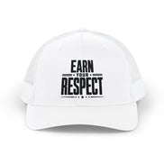 Men's Earn Your Respect Snapback Trucker Cap — Motivational Mesh Baseball Hat