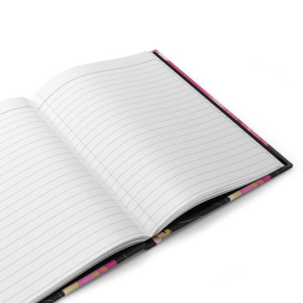 Motivational Hardcover Journal — "Don't Stop Until You're Proud" Pink Marble