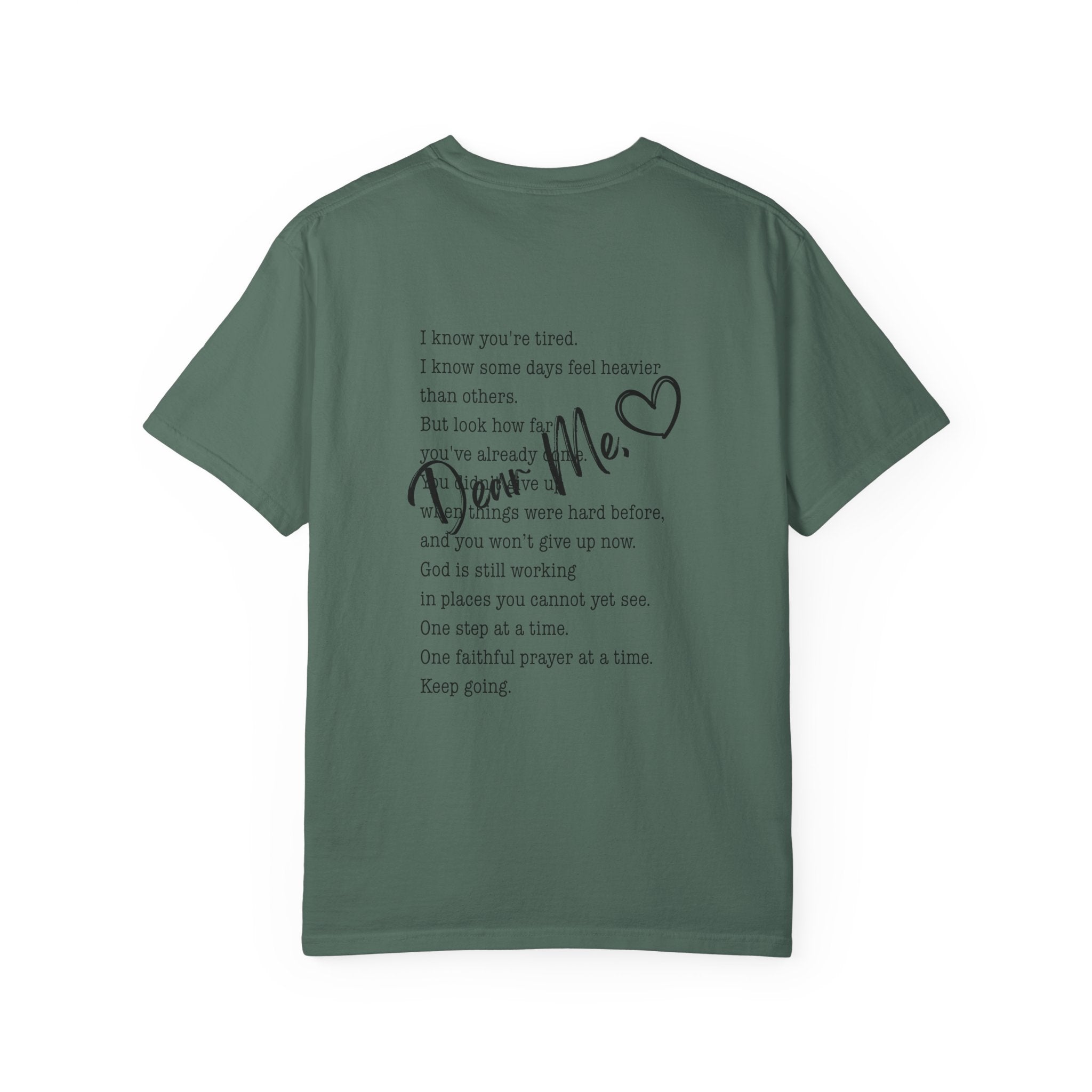 Encouraging Note T-Shirt — 'Never Give Up' Inspirational Tee