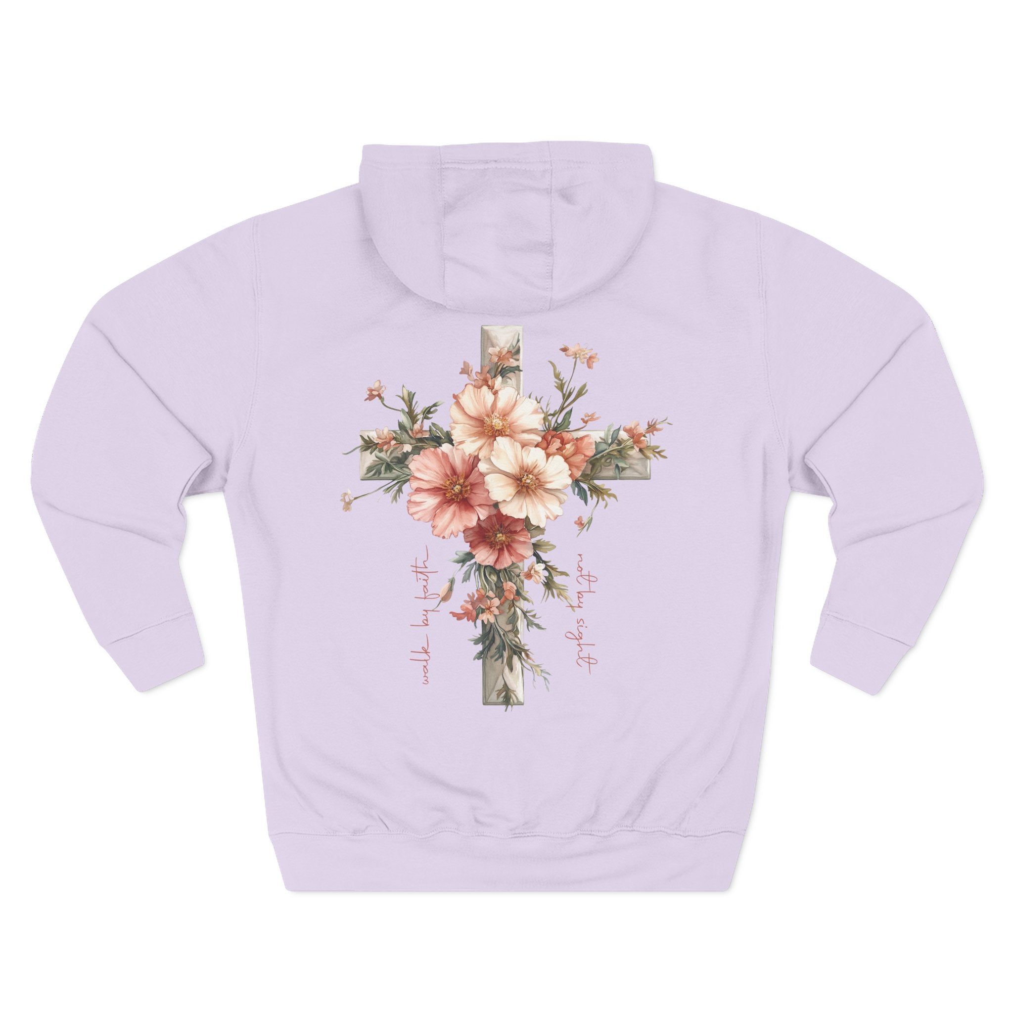 Jesus Is the Light Floral Cross Hoodie — Christian Faith Graphic Hoodie
