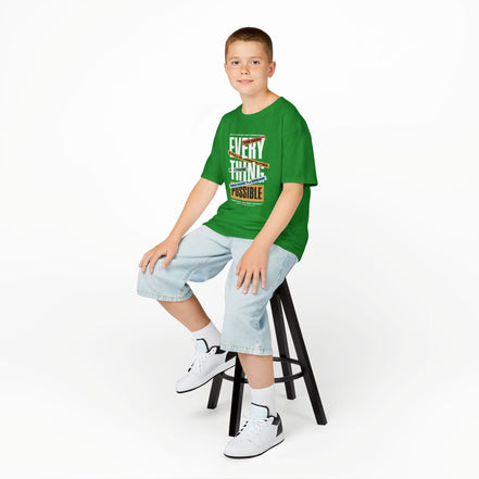Boy's Tee — "Everything Is Possible" Inspirational Graphic Tee
