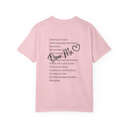 Encouraging Note T-Shirt — 'Never Give Up' Inspirational Tee
