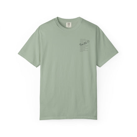 Encouraging Note T-Shirt — 'Never Give Up' Inspirational Tee