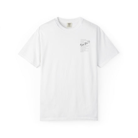 Encouraging Note T-Shirt — 'Never Give Up' Inspirational Tee