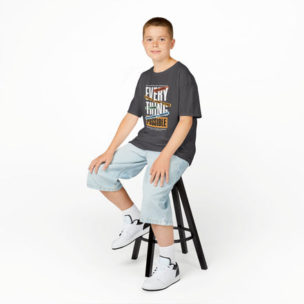 Boy's Tee — "Everything Is Possible" Inspirational Graphic Tee
