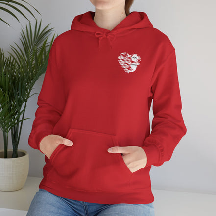 Hoodie - "Tomorrow Needs You" Sunrise Graphic Hoodie with Heart Motif