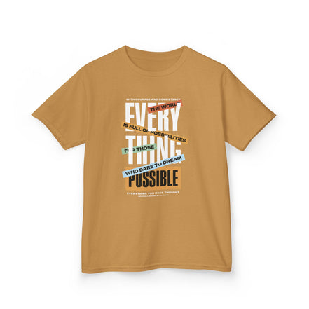 Boy's Tee — "Everything Is Possible" Inspirational Graphic Tee