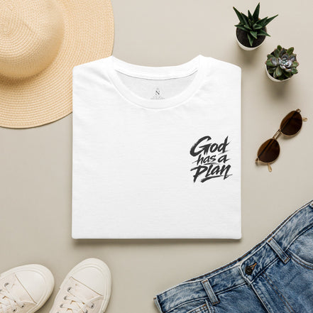 Men's God Has a Plan T-Shirt — Christian Faith Inspirational Tee
