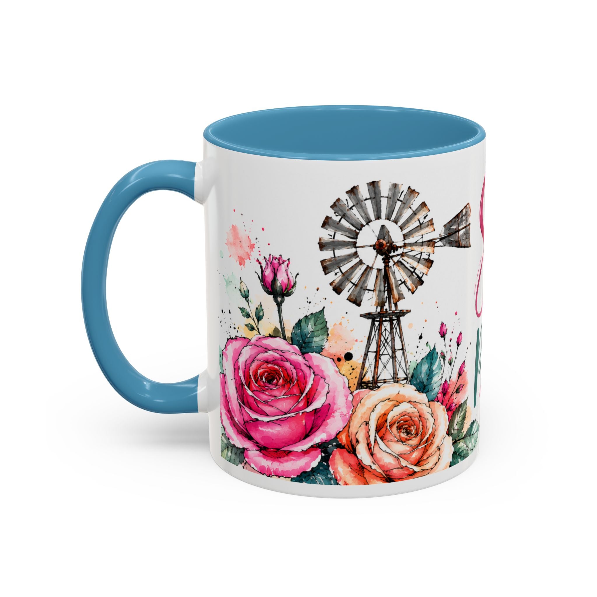 Shine With Purpose Floral Accent Coffee Mug — Inspirational 11oz Ceramic