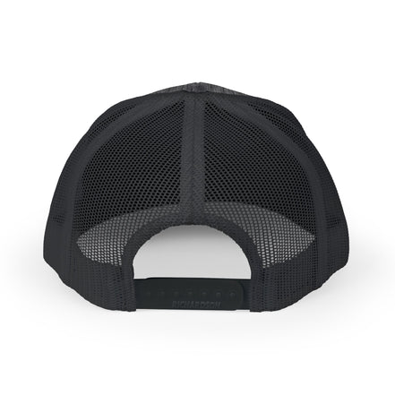 Men's Trucker Cap — Rustic Compass Adventure Logo