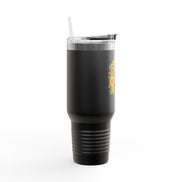 40oz Insulated Travel Mug — 'Choose Joy' Sunflower Design
