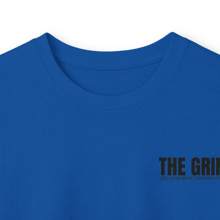 Men's "The Grind" Long Sleeve Tee — Motivational "The Grind" Back Print