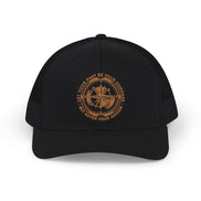 Men's Trucker Cap — Rustic Compass Adventure Logo