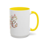 Floral Love Accent Coffee Mug — Butterfly Garden 11/15oz