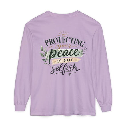 Protecting Your Peace Is Not Selfish - Long Sleeve Tee