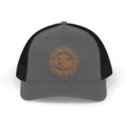 Men's Trucker Cap — Rustic Compass Adventure Logo