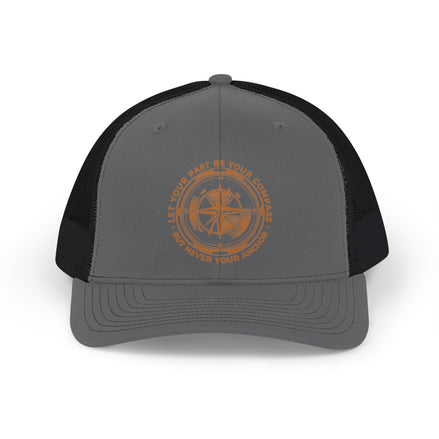 Men's Trucker Cap — Rustic Compass Adventure Logo