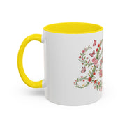 Floral Love Accent Coffee Mug — Butterfly Garden 11/15oz