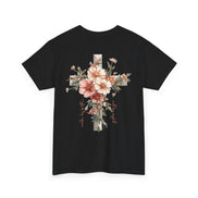 Jesus Is the Light T-Shirt — Floral Cross Christian Tee
