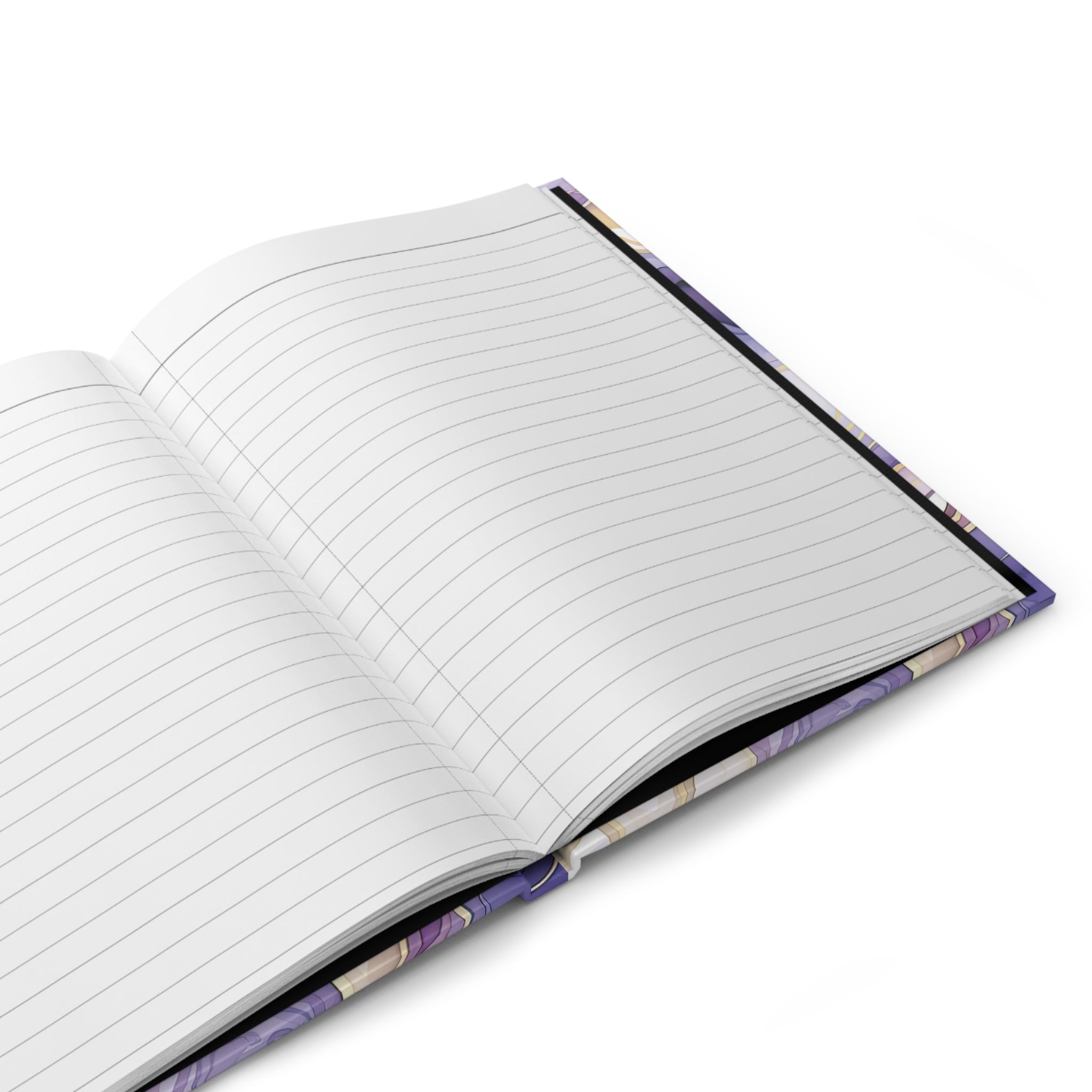 Affirmation Hardcover Journal — I Am Kind, Brave, Strong (Purple Marble)