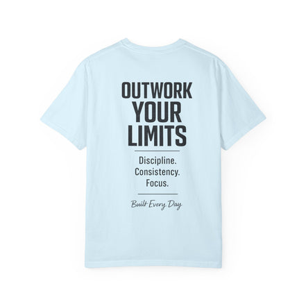 Men's No Days Off T-Shirt — "Outwork Your Limits" Motivational Gym Tee