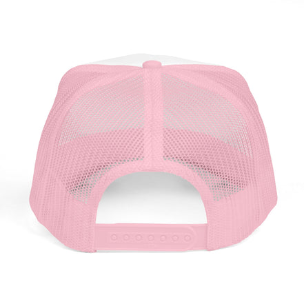 Women's Perfectly Imperfect Foam Trucker Hat — Casual Mesh Cap with Positive Message