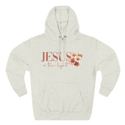 Jesus Is the Light Floral Cross Hoodie — Christian Faith Graphic Hoodie