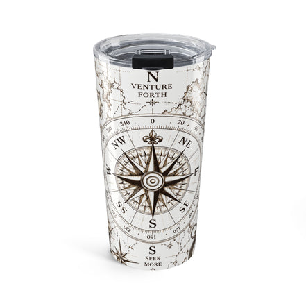 20oz tumbler - "Venture Forth / Seek More" Adventure Insulated Cup