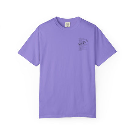 Encouraging Note T-Shirt — 'Never Give Up' Inspirational Tee