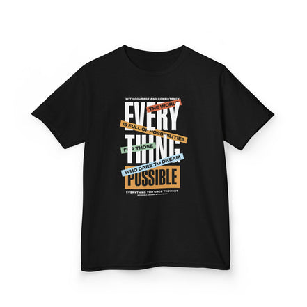 Boy's Tee — "Everything Is Possible" Inspirational Graphic Tee